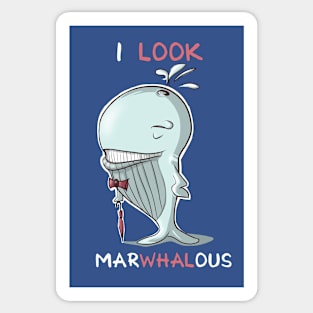 I look Marwhalous Sticker